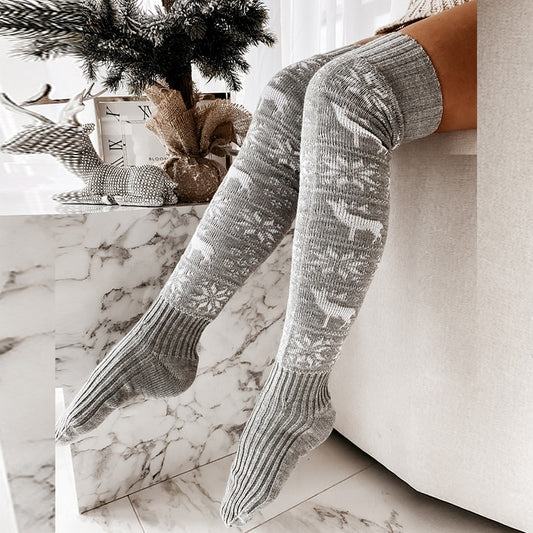 Cozy Christmas Socks - Light Gray / One Size Wynter 4 All Seasons