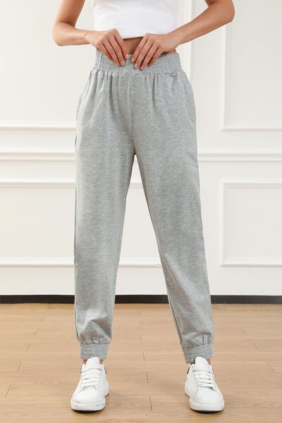 Elastic Waist Pocketed Joggers - Charcoal / S Wynter 4 All Seasons