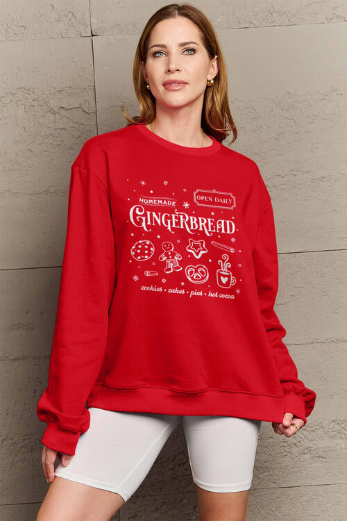 GINGERBREAD Long Sleeve Sweatshirt - Scarlet / S Wynter 4 All Seasons