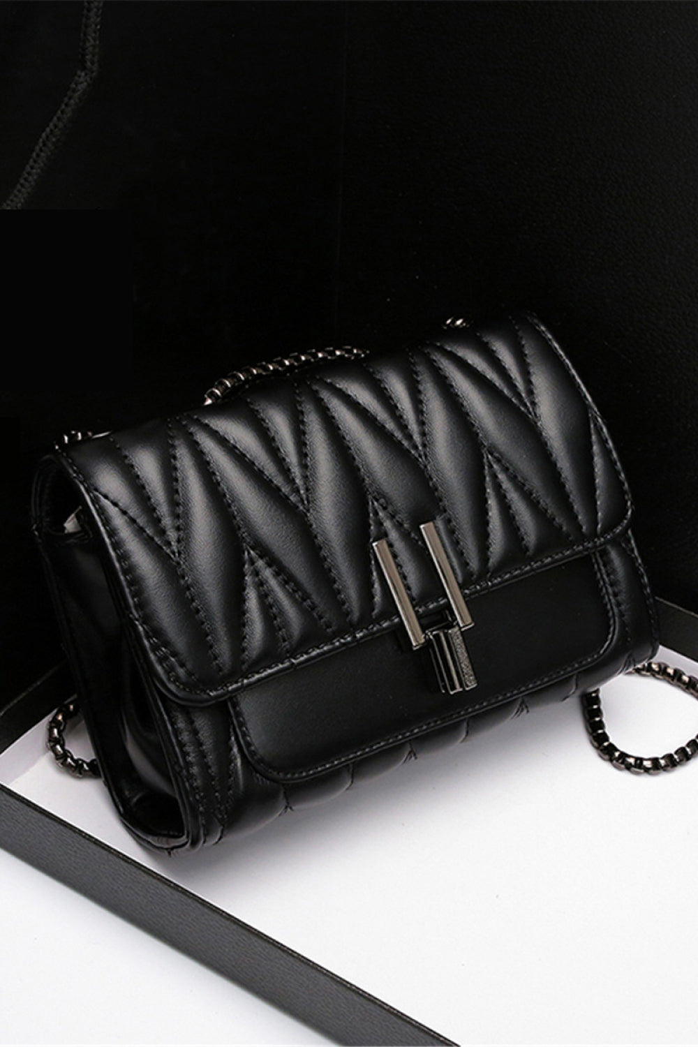 PU Leather Crossbody Bag - Black / One Size Wynter 4 All Seasons