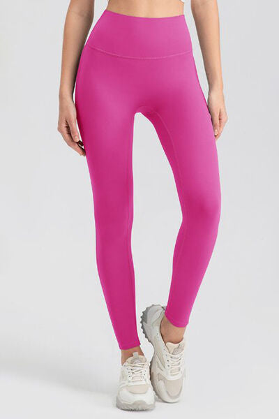 High Waist Skinny Active Pants - Fuchsia Pink / S Wynter 4 All Seasons