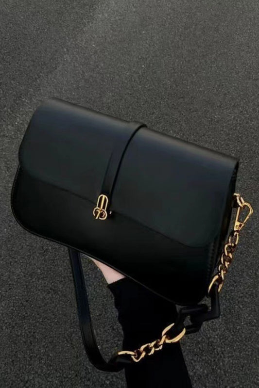 PU Leather Shoulder Bag - Black / One Size Wynter 4 All Seasons