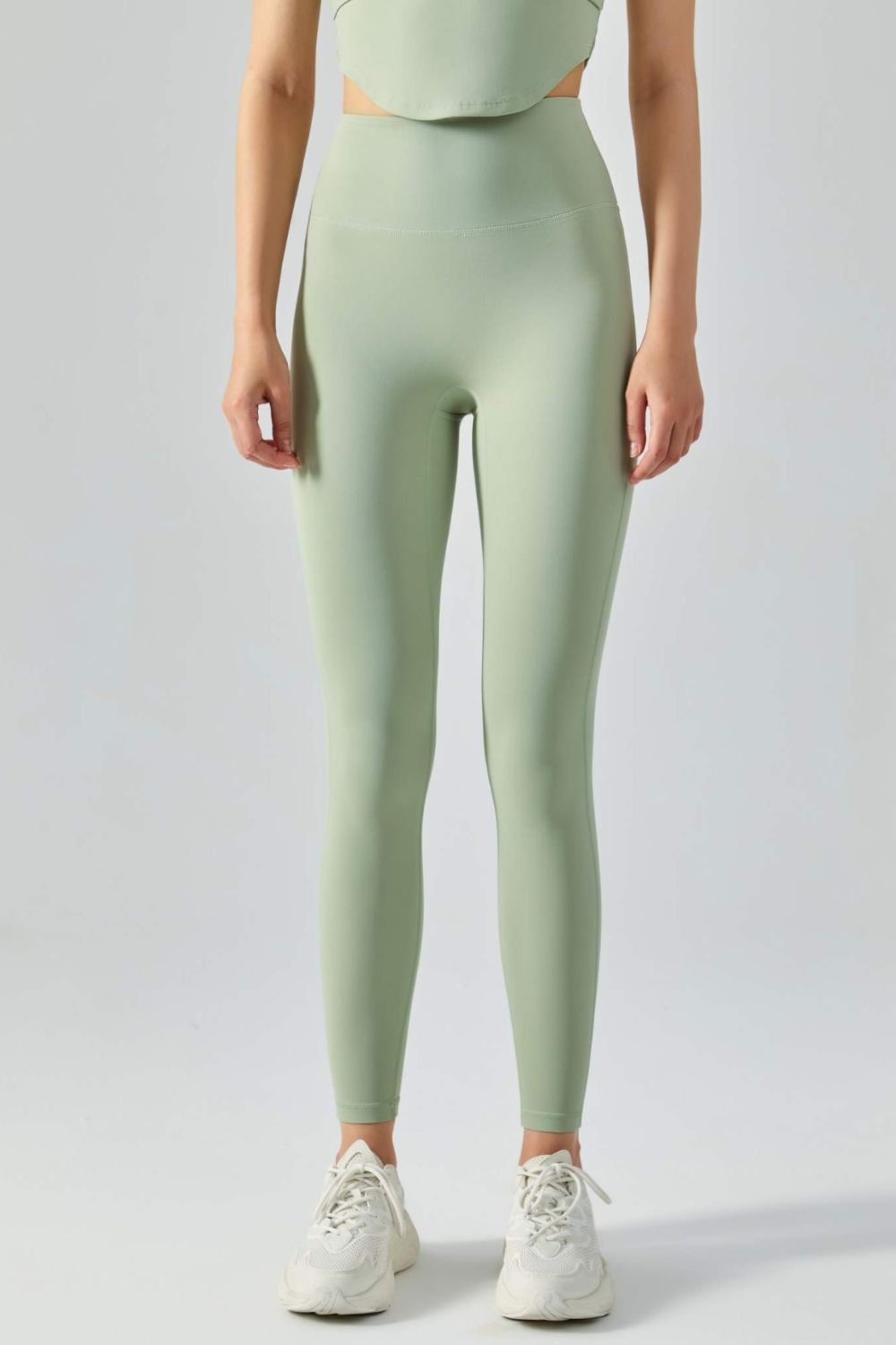 Wide Waistband Active Leggings - Mint / S Wynter 4 All Seasons