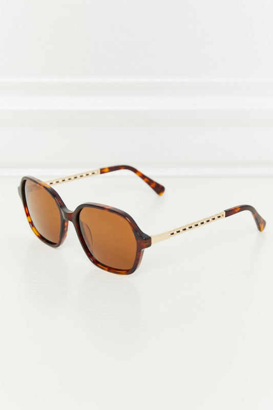 TAC Polarization Lens Full Rim Sunglasses - Chestnut / One Size Wynter 4 All Seasons