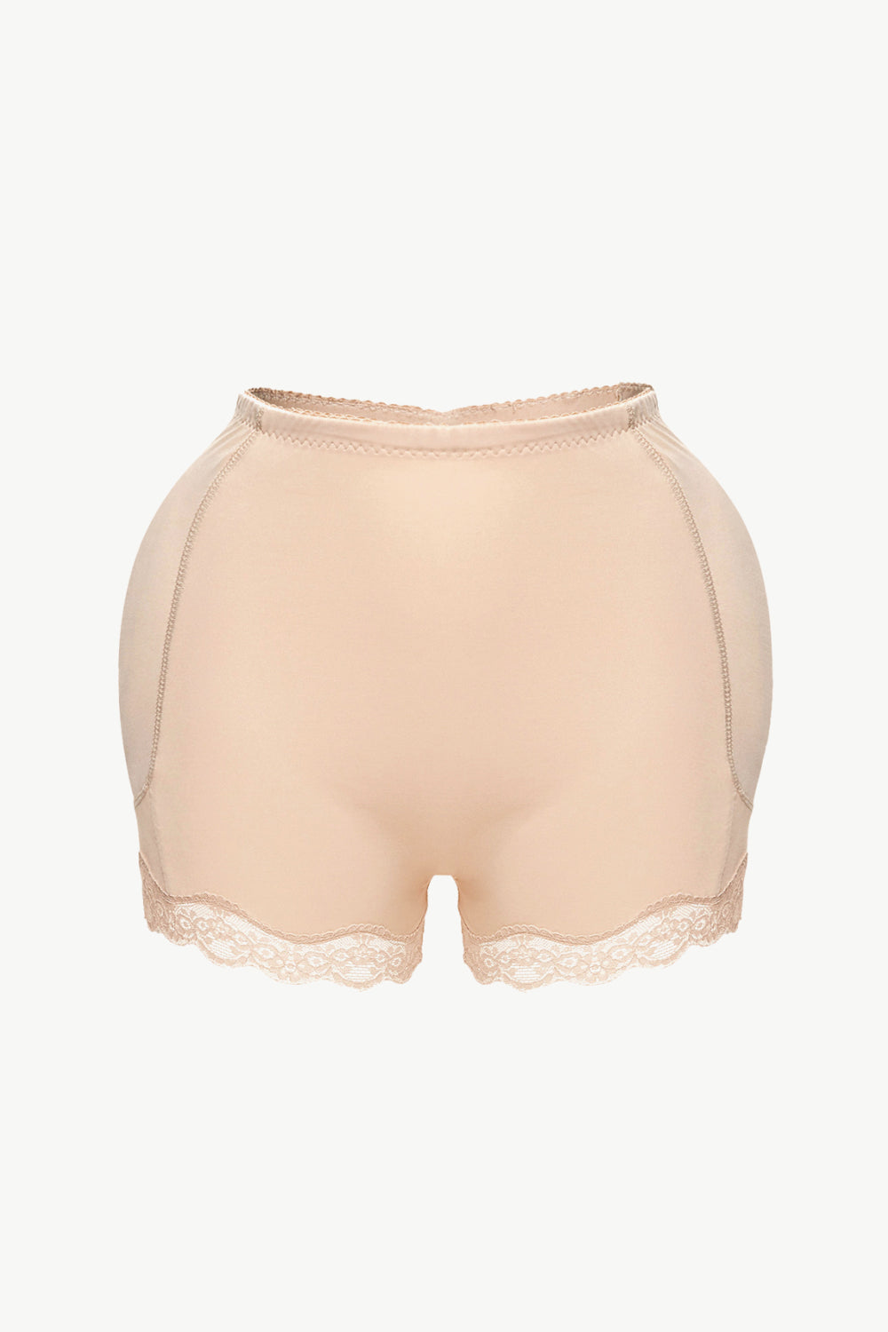Full Size Lace Trim Shaping Shorts - Apricot / S Wynter 4 All Seasons