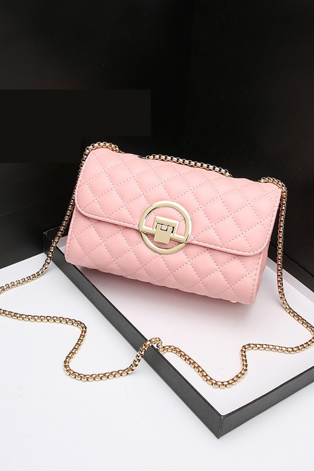 PU Leather Crossbody Bag - Blush Pink / One Size Wynter 4 All Seasons