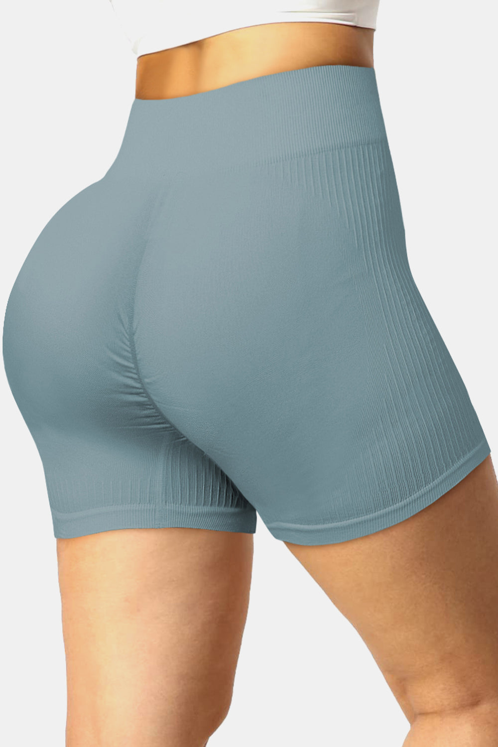 Ribbed Sports Shorts - Cloudy Blue / S Wynter 4 All Seasons