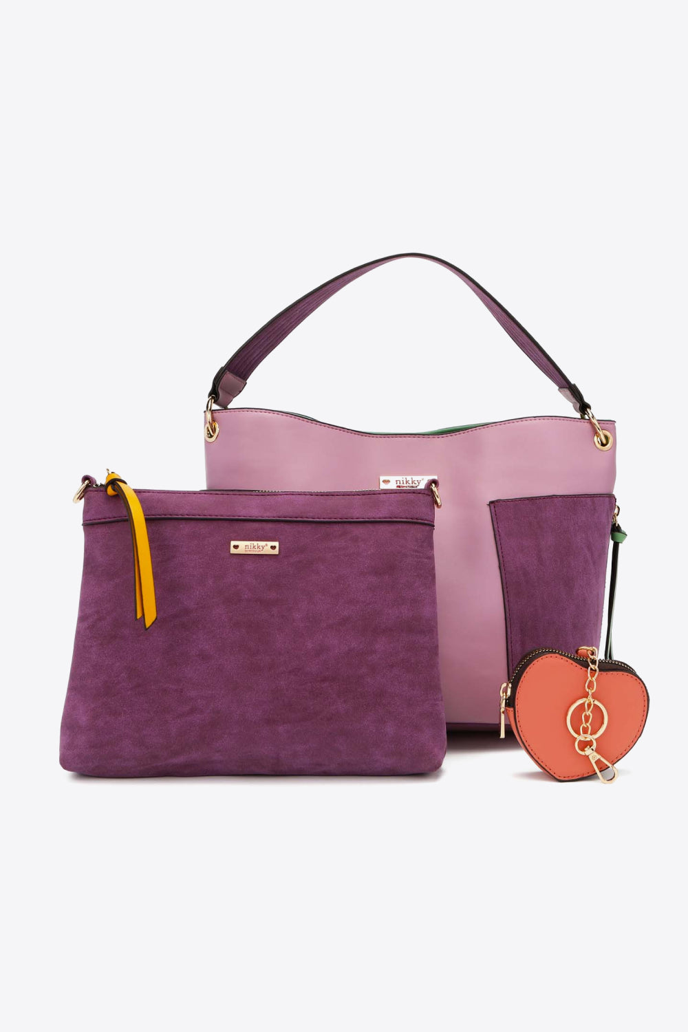 Sweetheart Handbag Set - Lavender / One Size Wynter 4 All Seasons