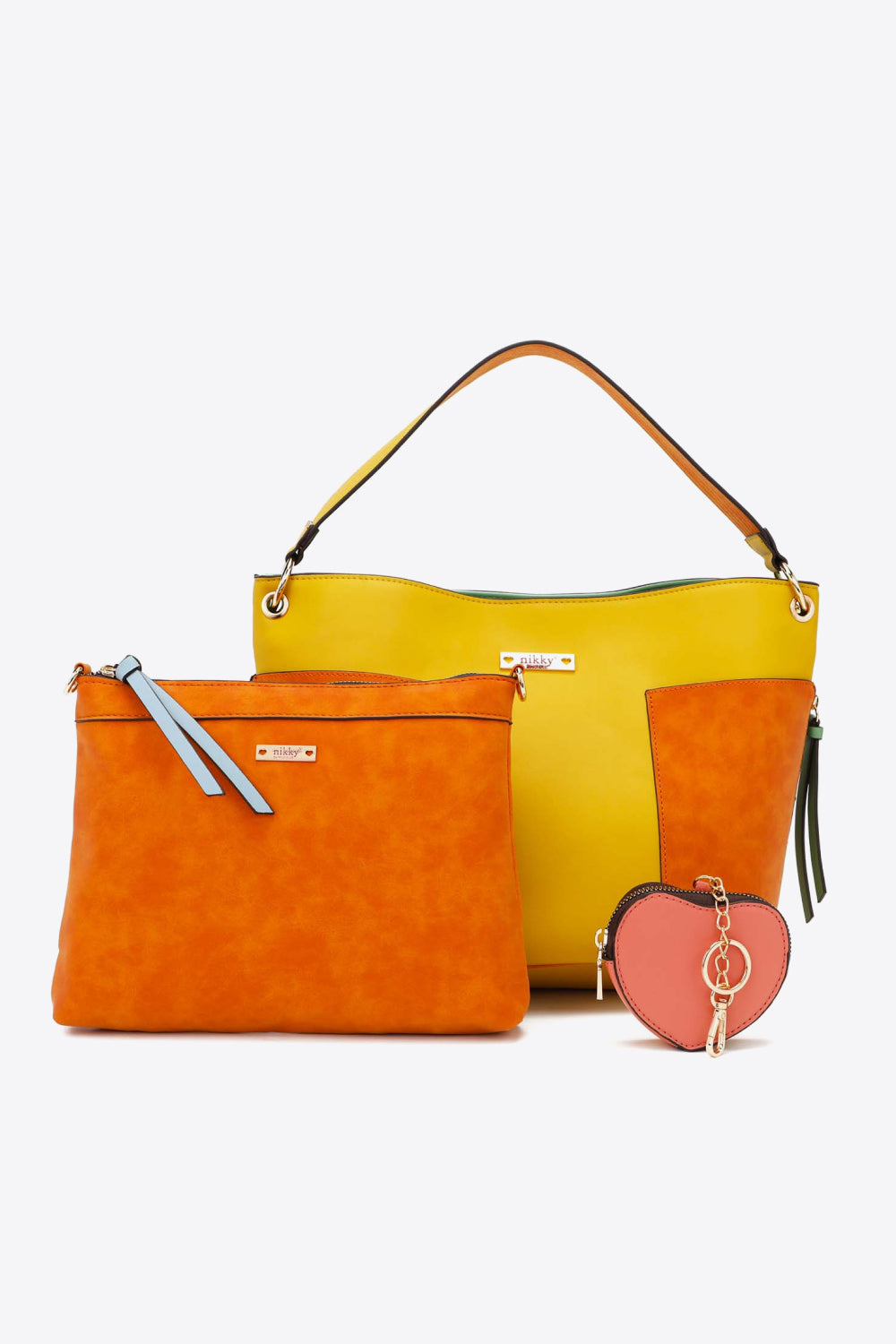 Sweetheart Handbag Set - Mustard / One Size Wynter 4 All Seasons