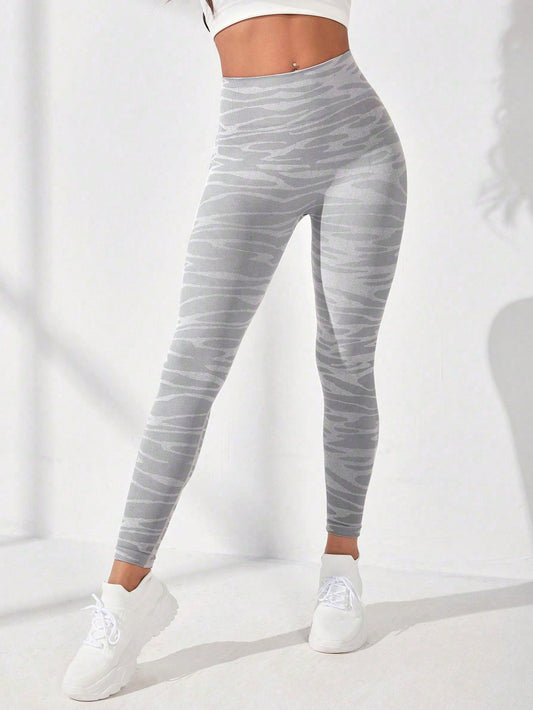 High Waist Slim Fit Long Active Pants - Light Gray / S Wynter 4 All Seasons