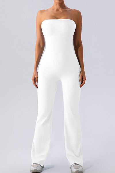 Sleeveless Straight Active Jumpsuit - White / S Wynter 4 All Seasons