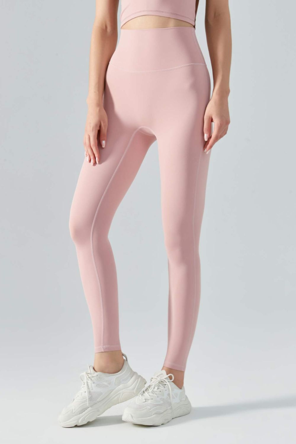 Wide Waistband Active Leggings - Pink / S Wynter 4 All Seasons