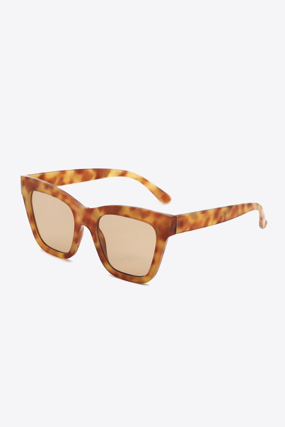 Acetate Lens UV400 Sunglasses - Caramel / One Size Girl Code