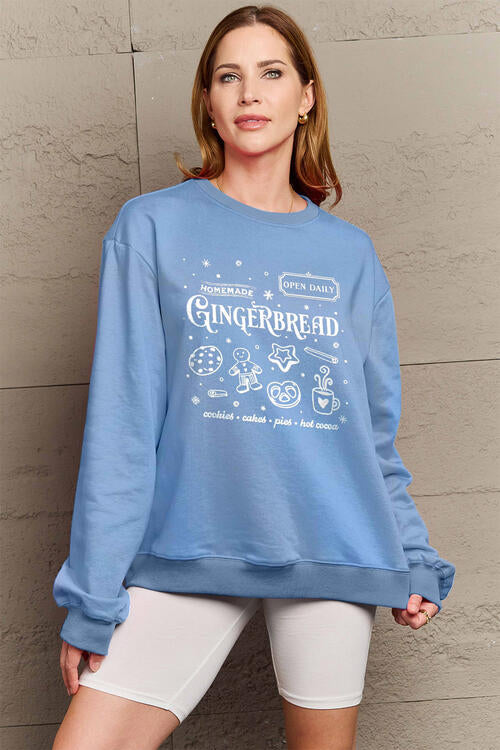 GINGERBREAD Long Sleeve Sweatshirt - Misty Blue / S Wynter 4 All Seasons