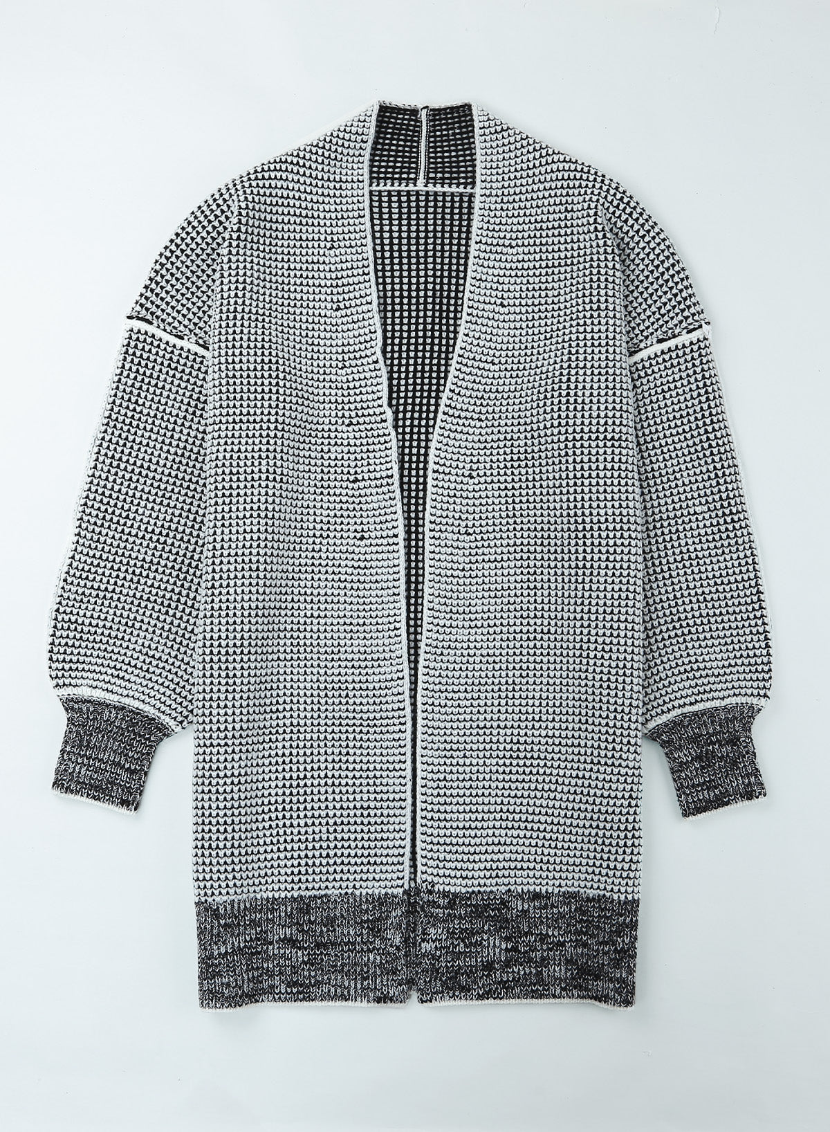 Heathered Open Front Longline Cardigan - Gray / S Apparel & Accessories Wynter 4 All Seasons