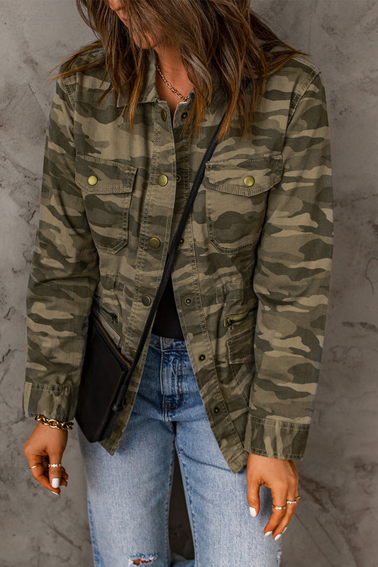 Camouflage Snap Down Jacket - Camouflage / S Wynter 4 All Seasons