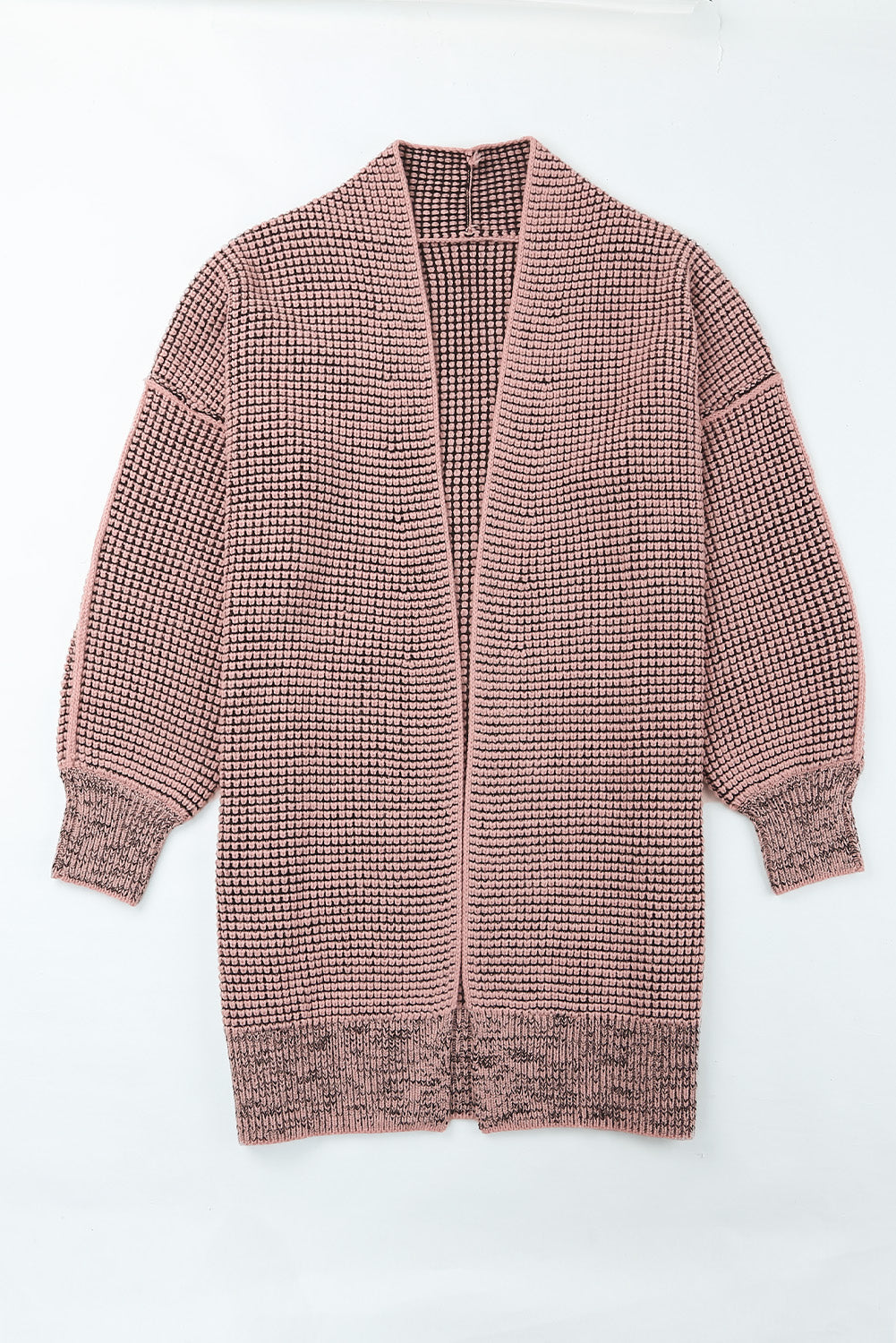 Heathered Open Front Longline Cardigan - Pink / S Apparel & Accessories Wynter 4 All Seasons