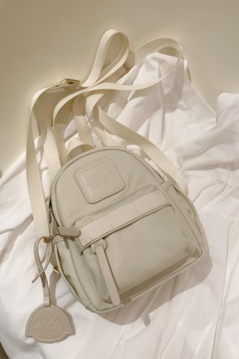 Small Canvas Backpack - White / One Size Wynter 4 All Seasons