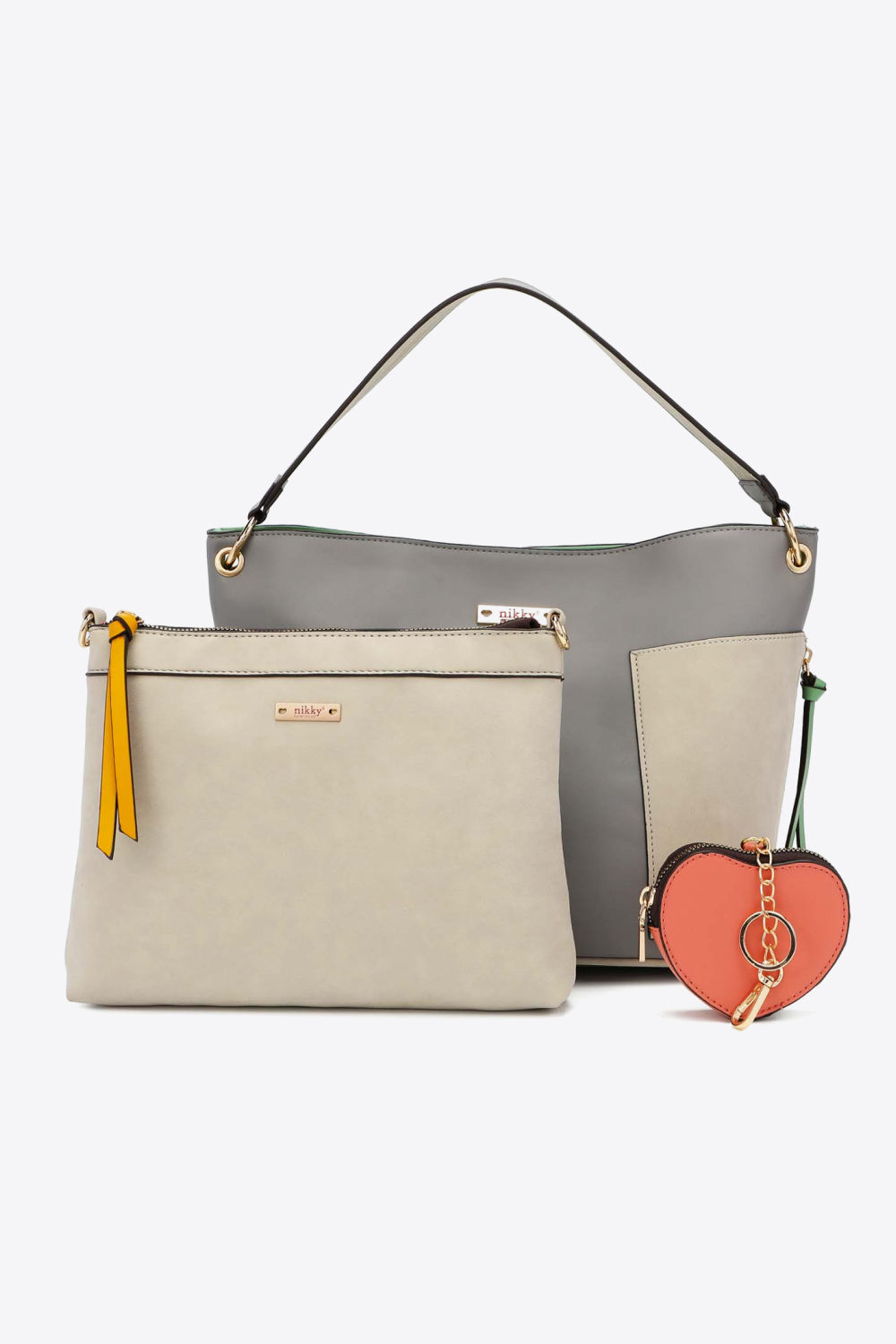 Sweetheart Handbag Set - Mid Gray / One Size Wynter 4 All Seasons