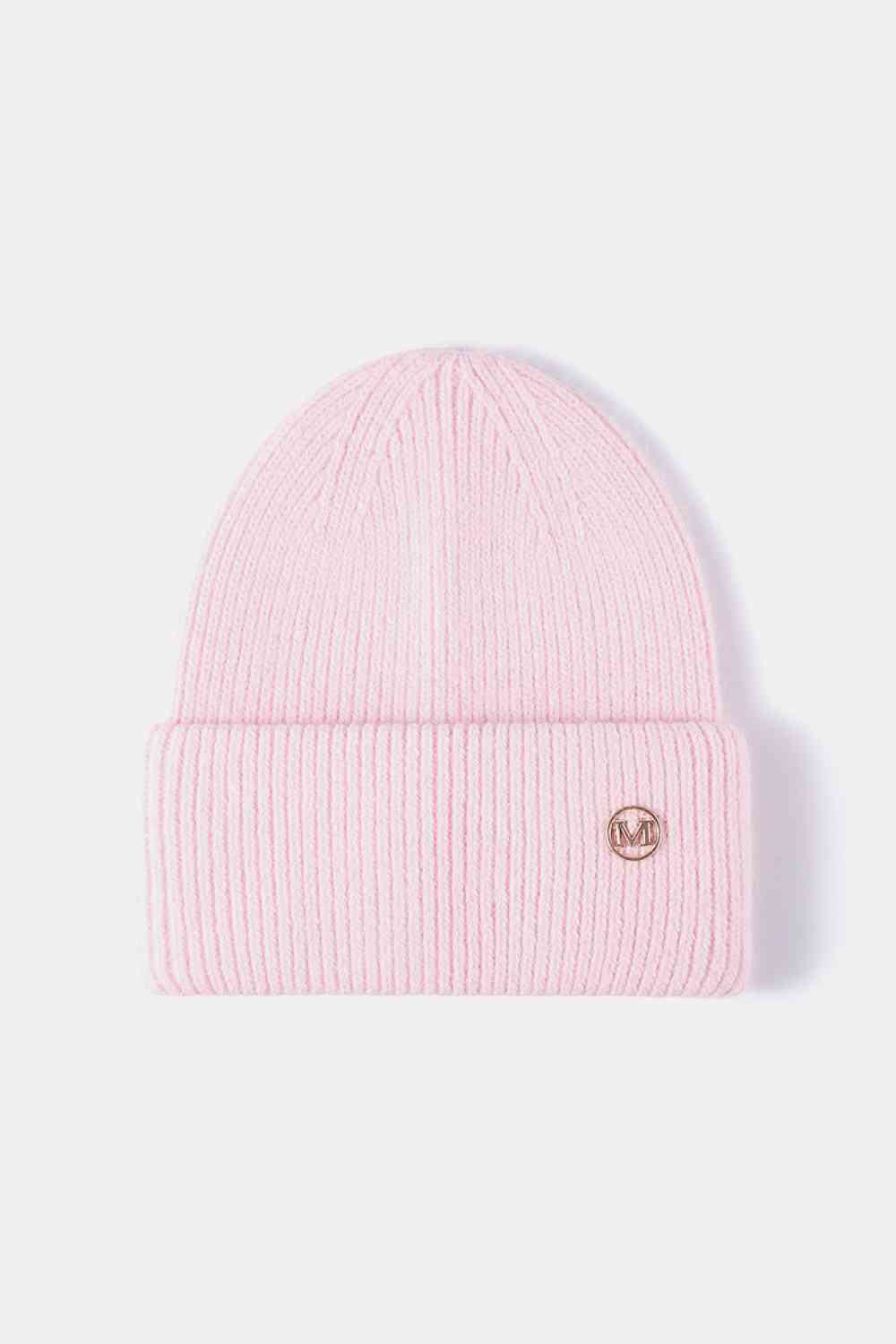 M Rib-Knit Cuff Beanie - Pink / One Size Wynter 4 All Seasons
