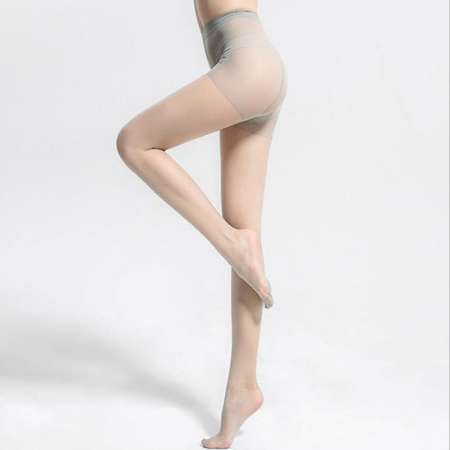 Tear-resistant Nylon Pantyhose High-waist Breathable Stockings - Gray Hosiery Wynter 4 All Seasons